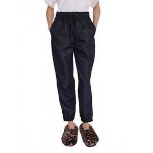 NEW BERENICE patty straight drawstring pants in black